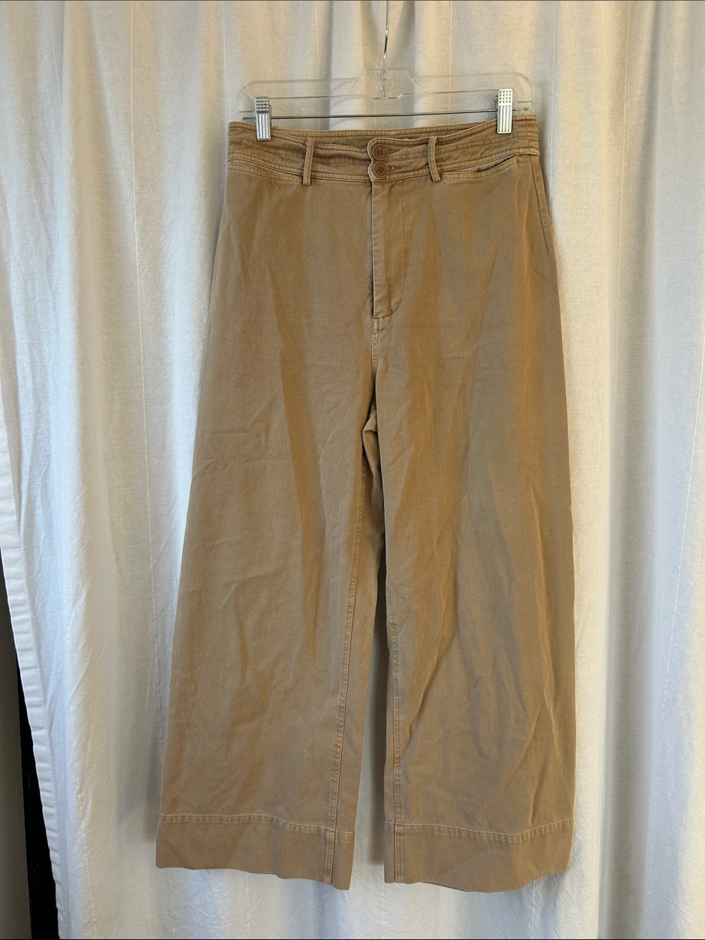 Apiece Apart Wide-Leg Chinos in Tan
